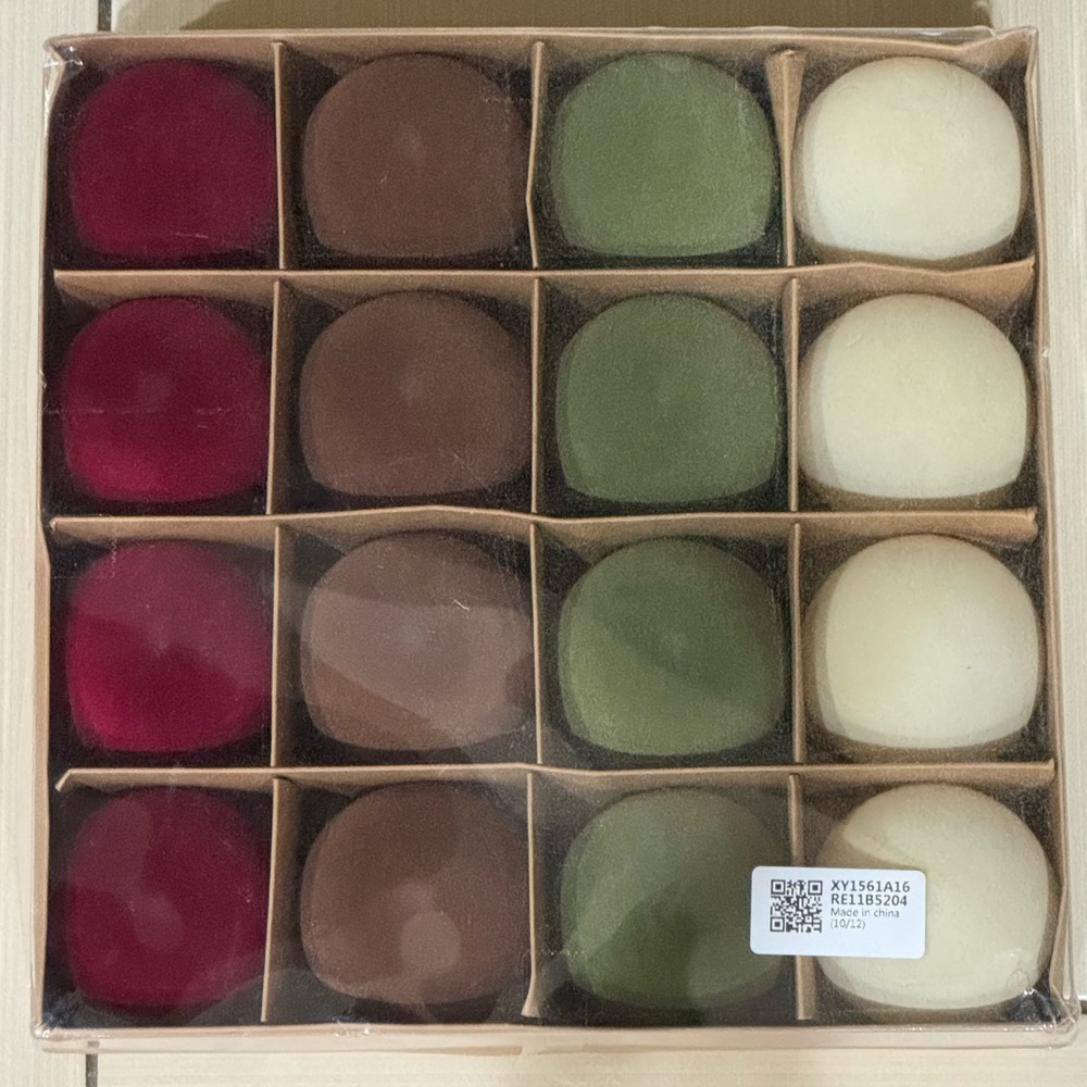 Velvet Ornaments 2.36” NIB